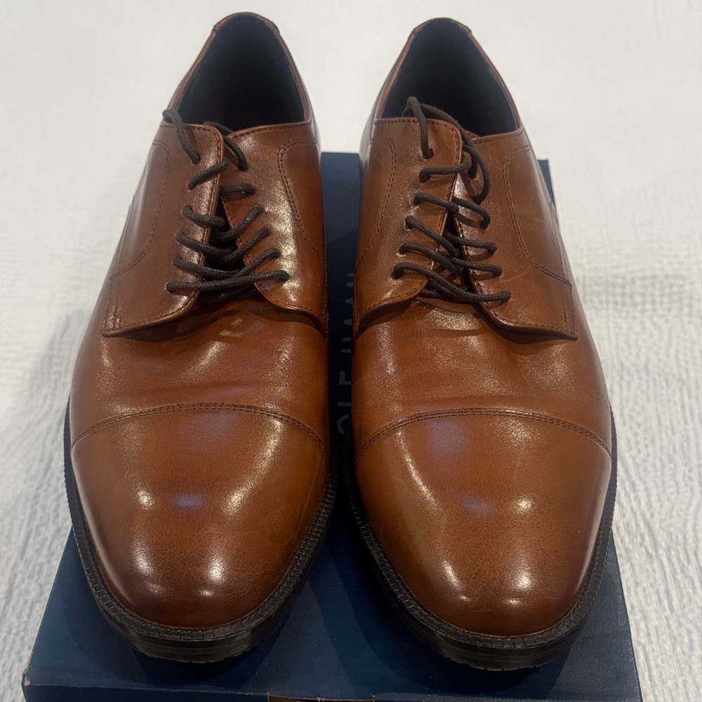 Cole Haan British Tan Leather Oxfords (Size 9.5)